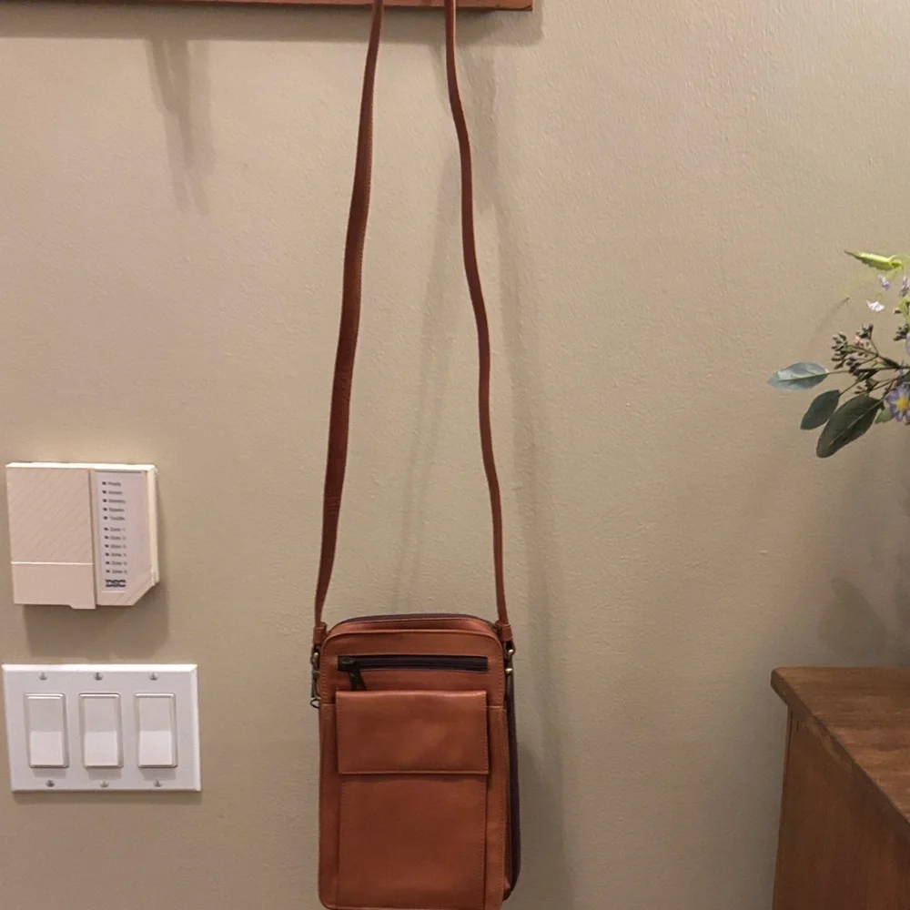 Brown Leather Crossbody Bag